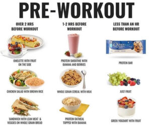 pre workout leg meal